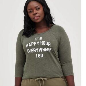 Women's Torrid Gray Classic Fit Graphic Top